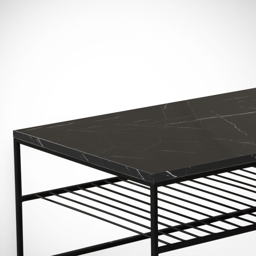 Sofabord ETNA 43x95 cm sort