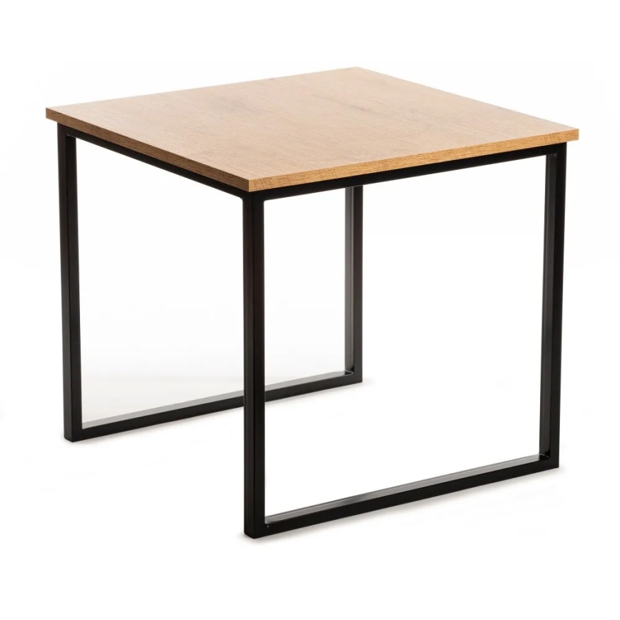 Sofabord EVEN 55x60 cm sort/brun