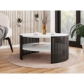 Sofabord FIKOLI 40x75 cm sort/hvid