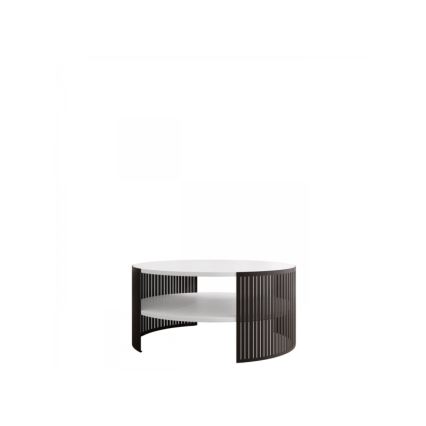 Sofabord FIKOLI 40x75 cm sort/hvid