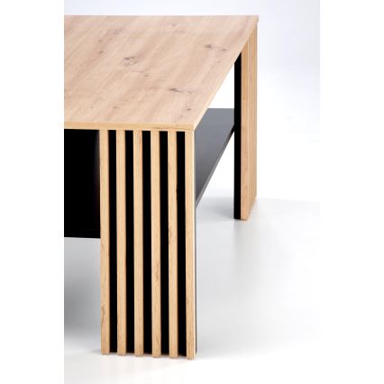 Sofabord FORMA 110x65 cm brun/sort