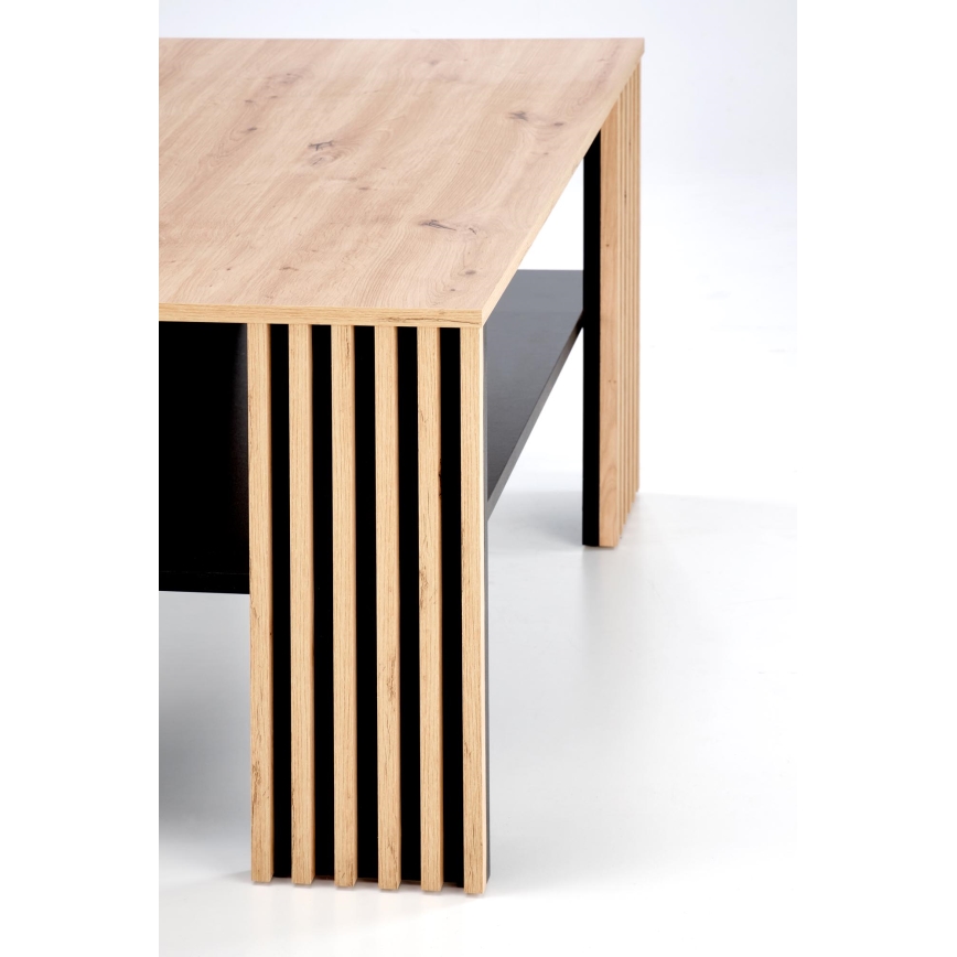 Sofabord FORMA 110x65 cm brun/sort