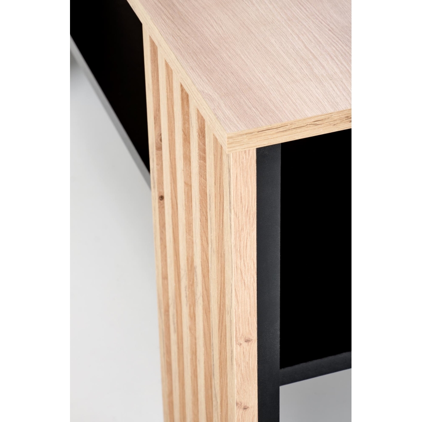 Sofabord FORMA 110x65 cm brun/sort