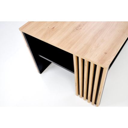 Sofabord FORMA 110x65 cm brun/sort