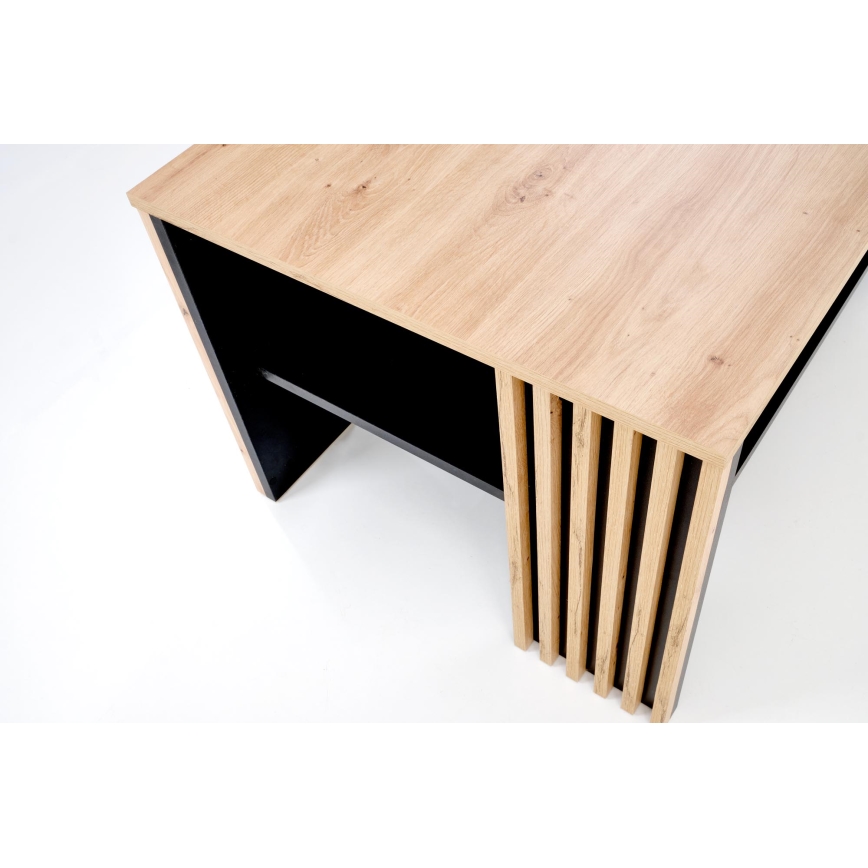 Sofabord FORMA 110x65 cm brun/sort