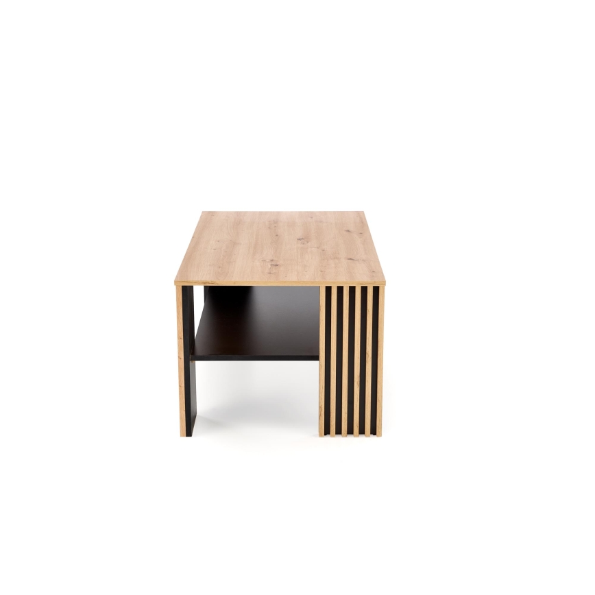 Sofabord FORMA 110x65 cm brun/sort