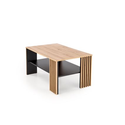 Sofabord FORMA 110x65 cm brun/sort