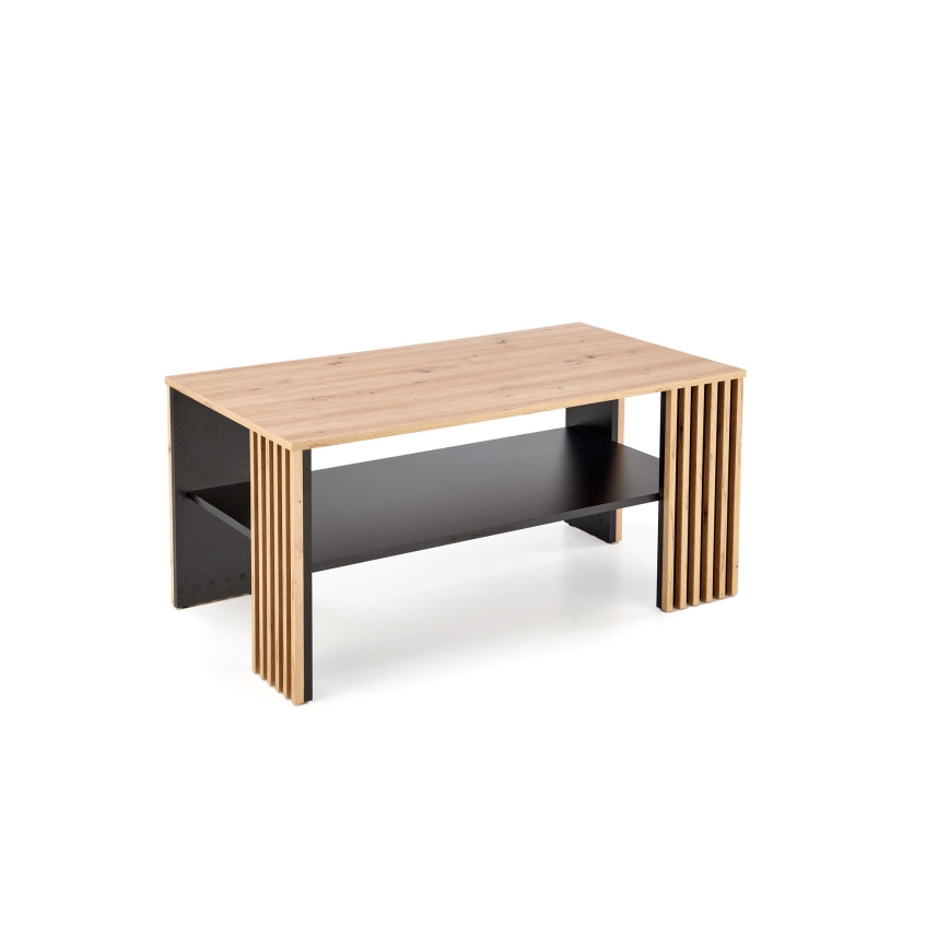Sofabord FORMA 110x65 cm brun/sort