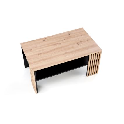 Sofabord FORMA 110x65 cm brun/sort