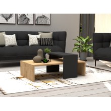 Sofabord GLOW 31,8x80 cm beige/antracitgrå