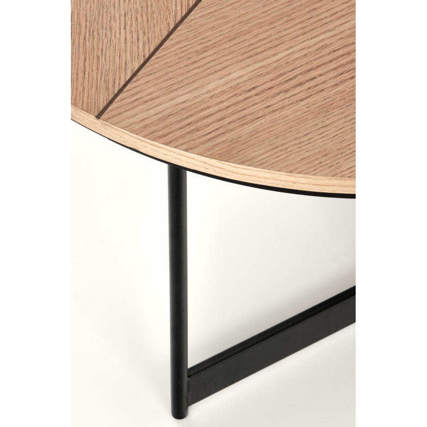 Sofabord KARIDA 41x80 cm beige/sort