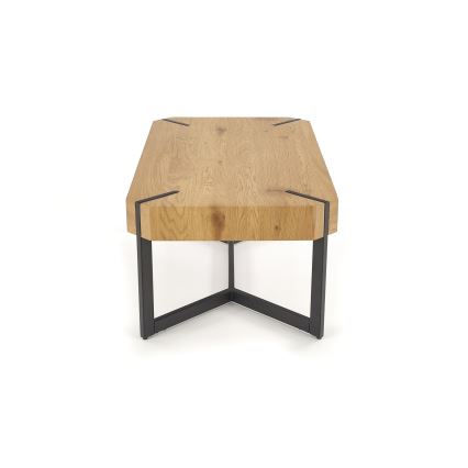 Sofabord LAVIDA 43x110 cm gylden eg/sort