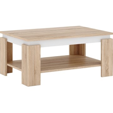 Sofabord LUNO sonoma-eg/hvid