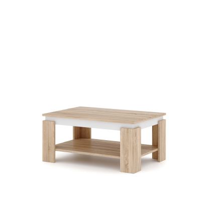 Sofabord LUNO sonoma-eg/hvid