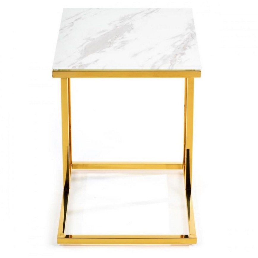 Sofabord LURUS 40x50 cm guldfarvet