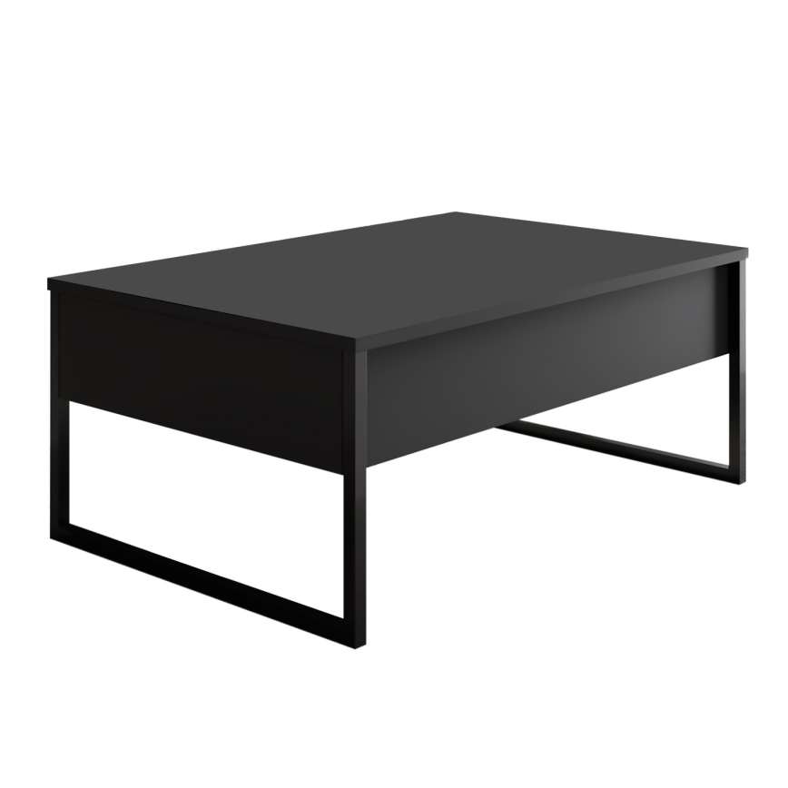 Sofabord LUXE 40x90 cm antracit/sort