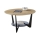 Sofabord MARMO Ø 70 cm, egetræ/sort