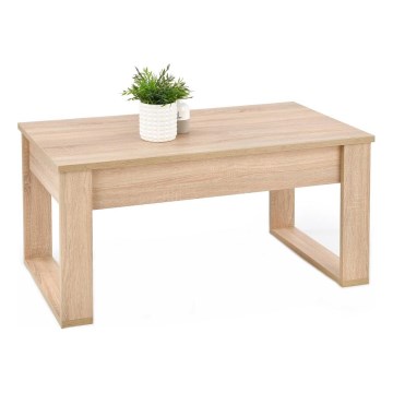 Sofabord med skuffer NEA 52x110 cm beige/eg sonoma