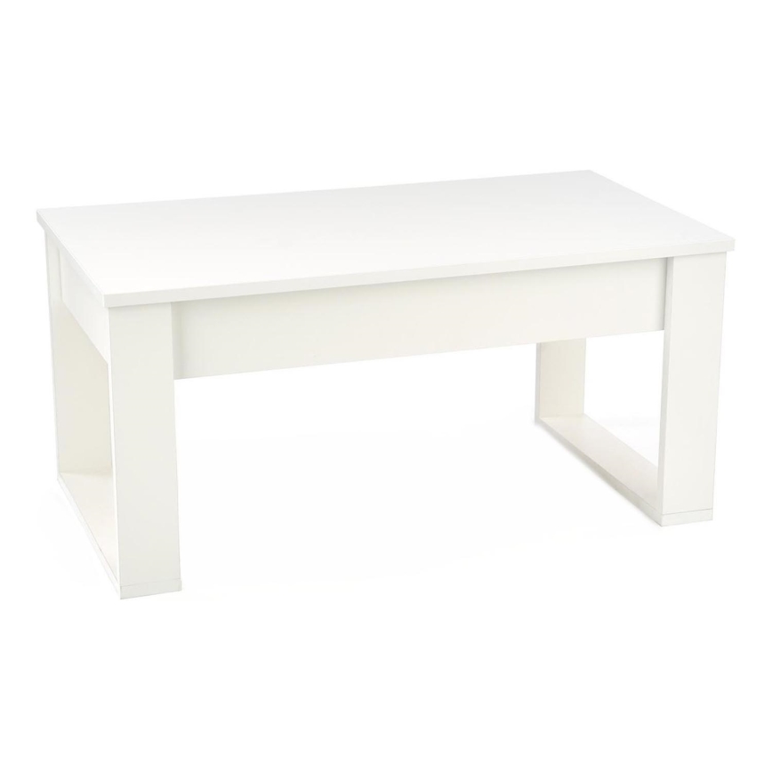 Sofabord med skuffer NEA 52x110 cm hvid