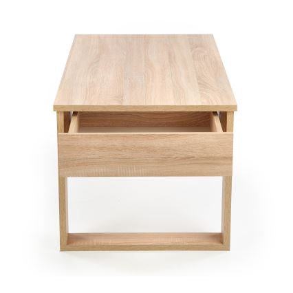 Sofabord med skuffer NEA 52x110 cm beige/eg sonoma
