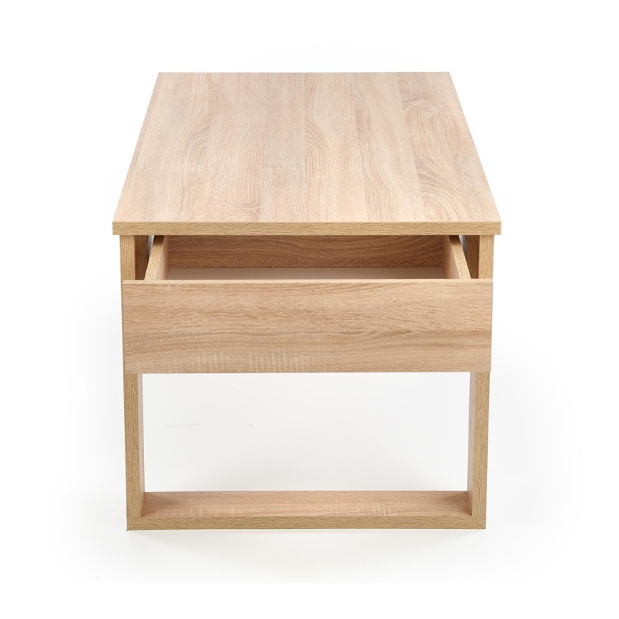 Sofabord med skuffer NEA 52x110 cm beige/eg sonoma