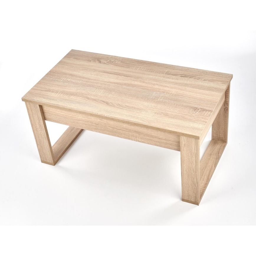 Sofabord med skuffer NEA 52x110 cm beige/eg sonoma