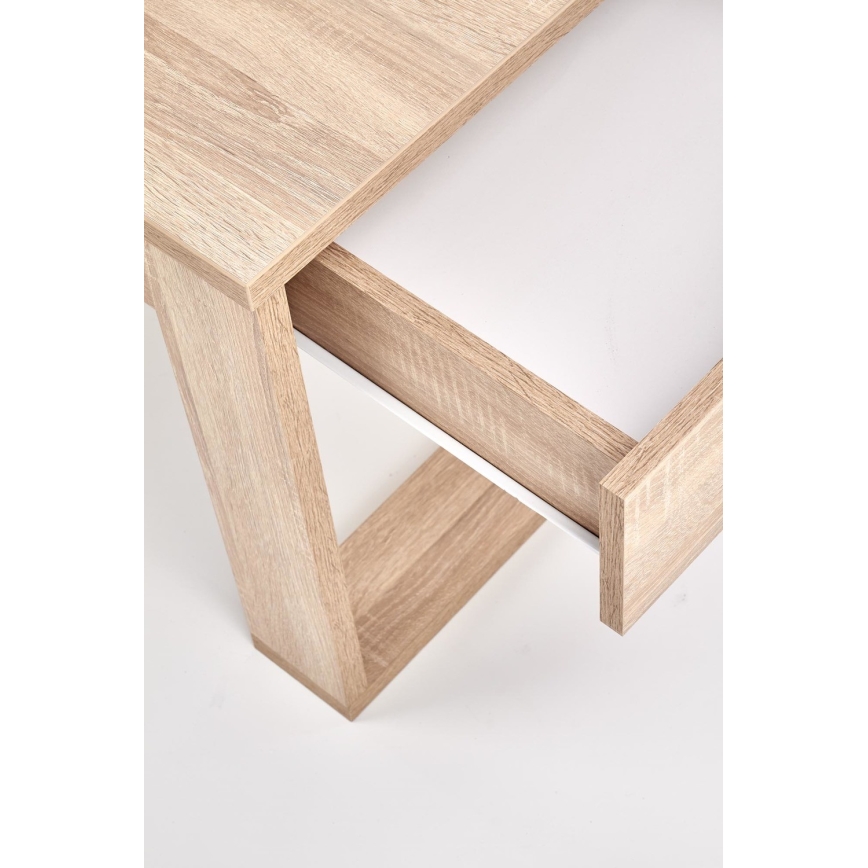 Sofabord med skuffer NEA 52x110 cm beige/eg sonoma