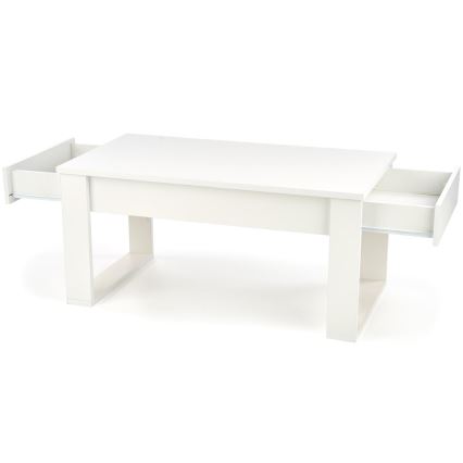 Sofabord med skuffer NEA 52x110 cm hvid