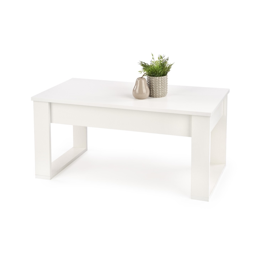 Sofabord med skuffer NEA 52x110 cm hvid