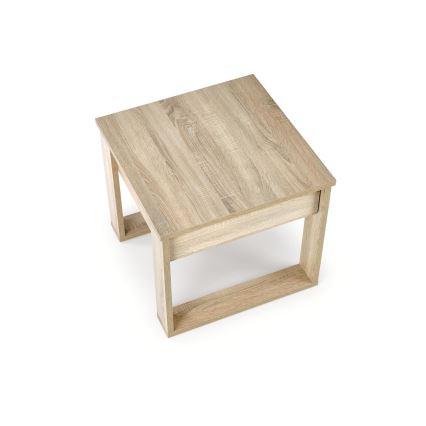 Sofabord med skuffe NEA 52x60 cm eg sonoma