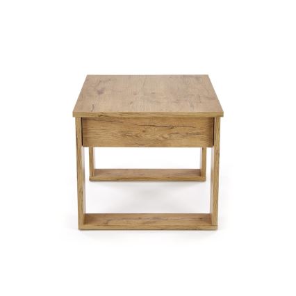 Sofabord med skuffe NEA 52x60 cm eg wotan