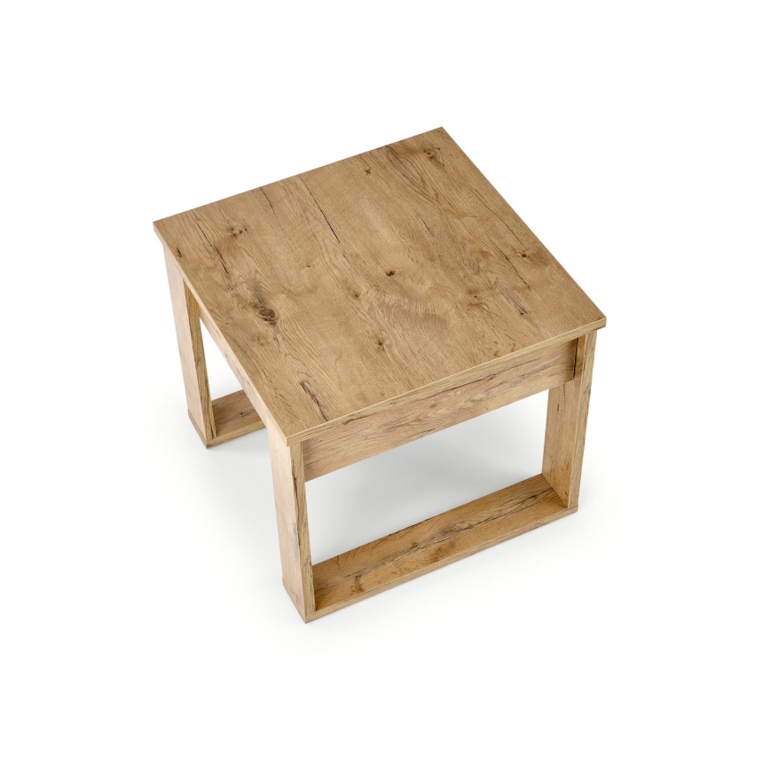 Sofabord med skuffe NEA 52x60 cm eg wotan