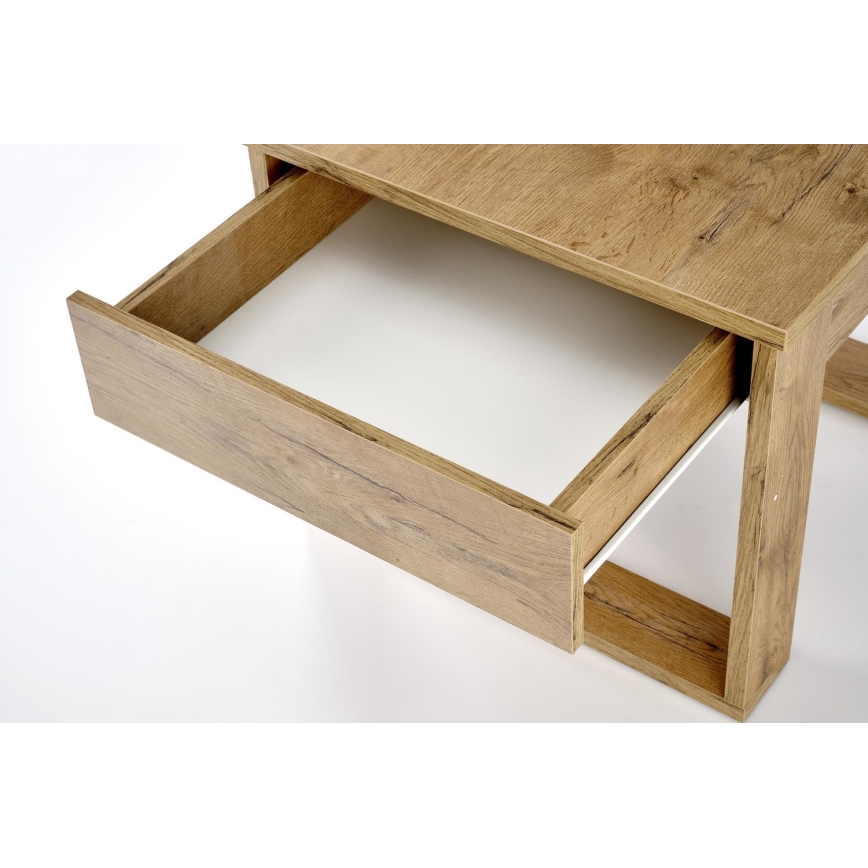 Sofabord med skuffe NEA 52x60 cm eg wotan