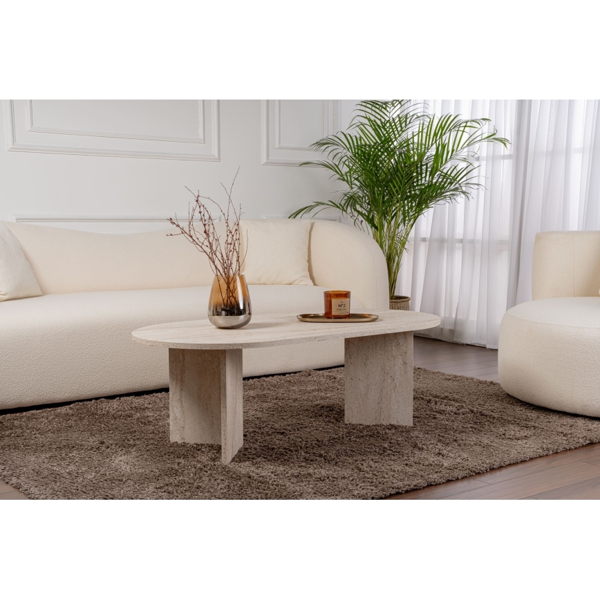 Sofabord NEL 119x60 cm beige
