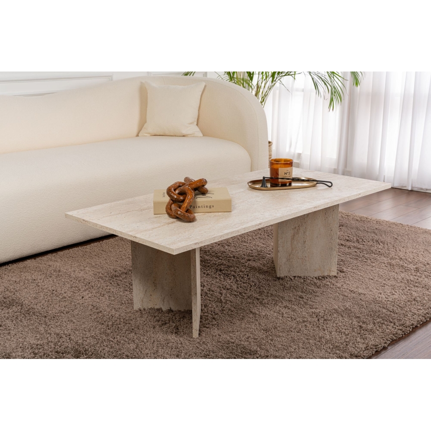 Sofabord NEL 119x60 cm beige