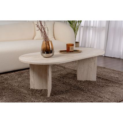 Sofabord NEL 119x60 cm travertin