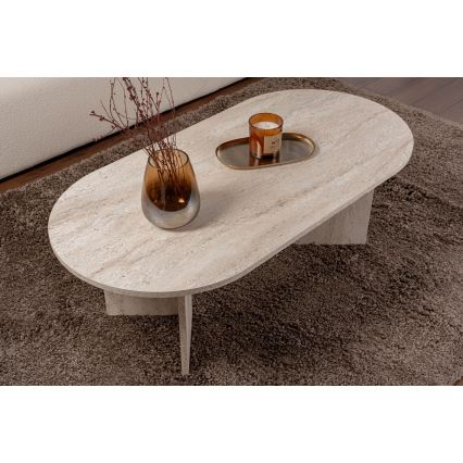 Sofabord NEL 119x60 cm travertin