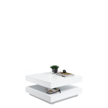 Sofabord NENANI 34x70 cm hvid/eg wotan