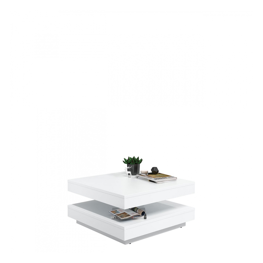 Sofabord NENANI 34x70 cm hvid/eg wotan