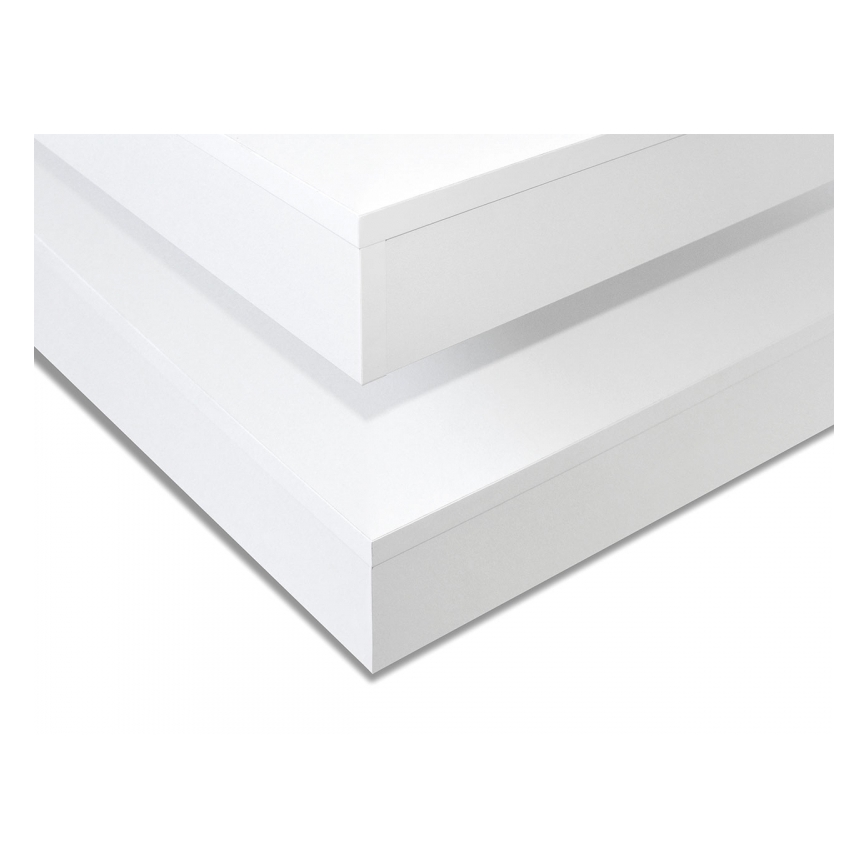 Sofabord NENANI 34x70 cm hvid/eg wotan