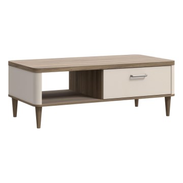 Sofabord NOR brun/beige