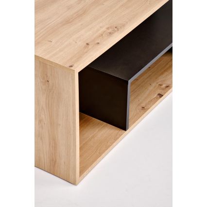 Sofabord NOTE 90x51 cm sort/eg artisan