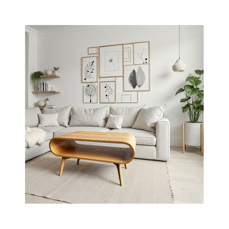Sofabord NOVA 90x55 cm, egetræ