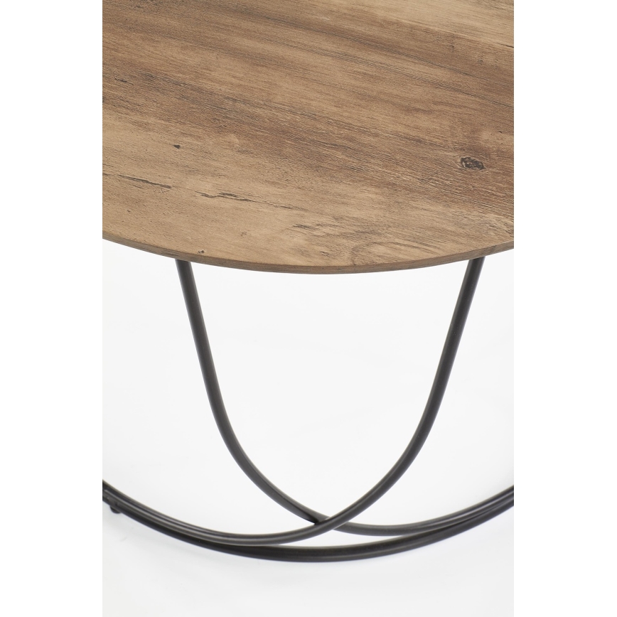 Sofabord NUBIRA 41x60 cm sort/brun