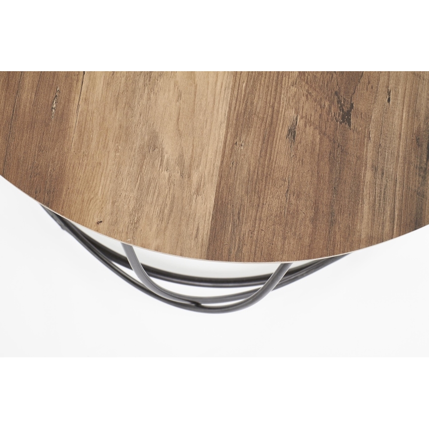 Sofabord NUBIRA 41x60 cm sort/brun