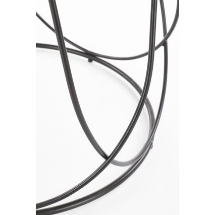 Sofabord NUBIRA 41x60 cm sort/brun