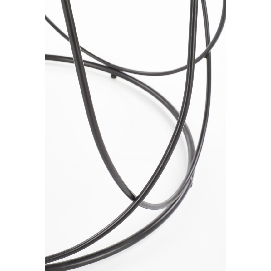 Sofabord NUBIRA 41x60 cm sort/brun