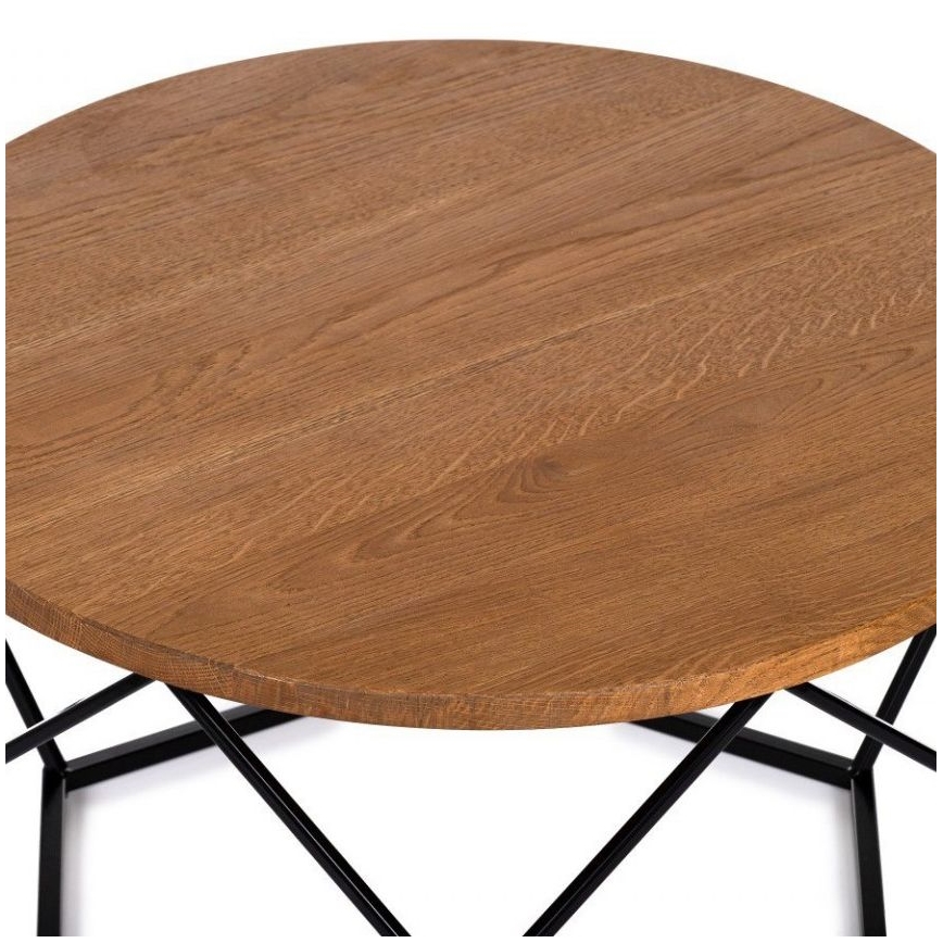 Sofabord OAKLOFT 40x70 cm sort/egetræ
