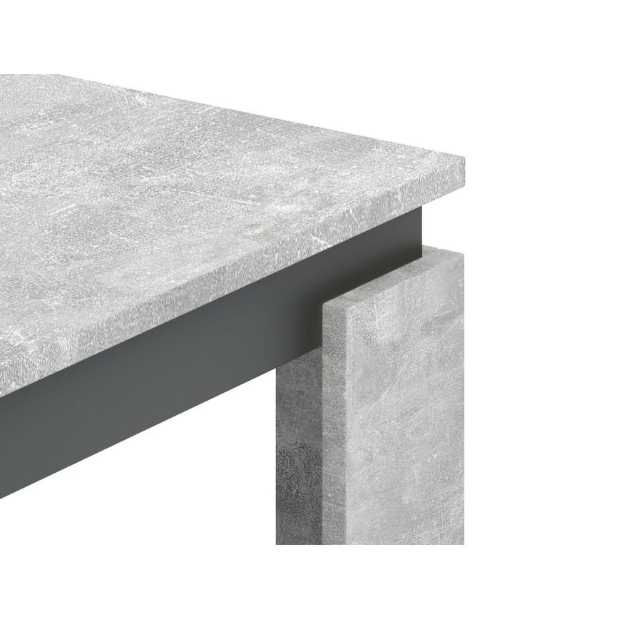 Sofabord OLAF, grå beton/antracit