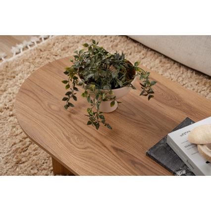 Sofabord OVAL 60x120 cm brun